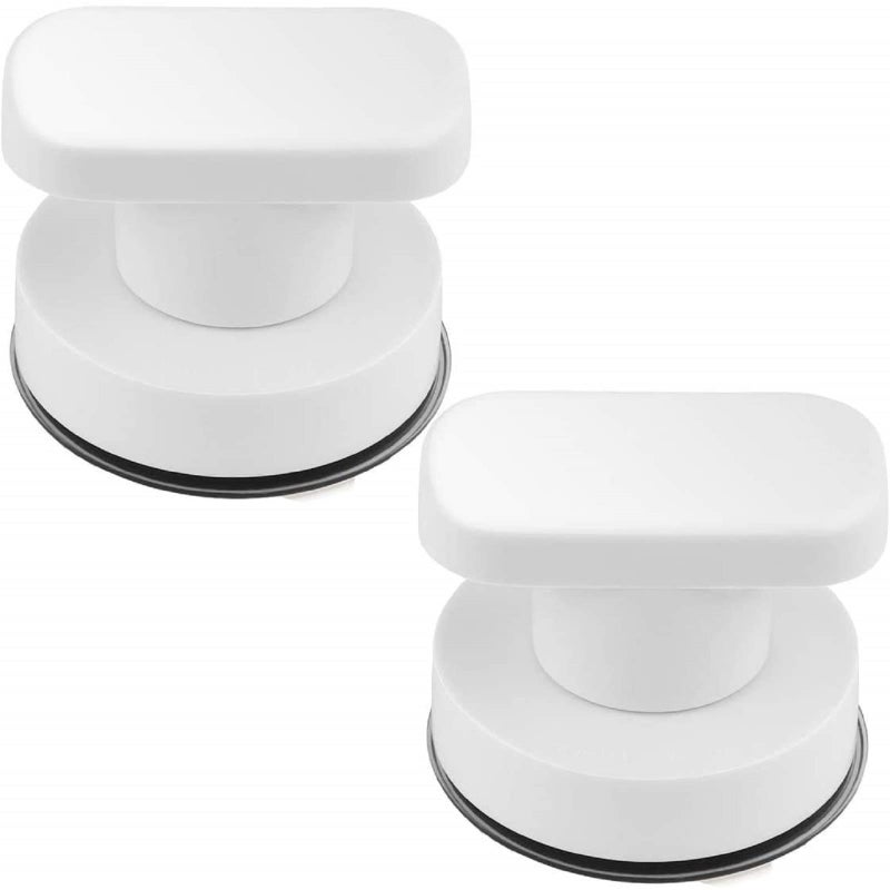 DDSKY 2 Pack Strong Suction Cup Drawer Glass Mirror Wall Tile Handle Bathroom Bathroom Door Handle Glass Door Handle Suction Handle - Image 1